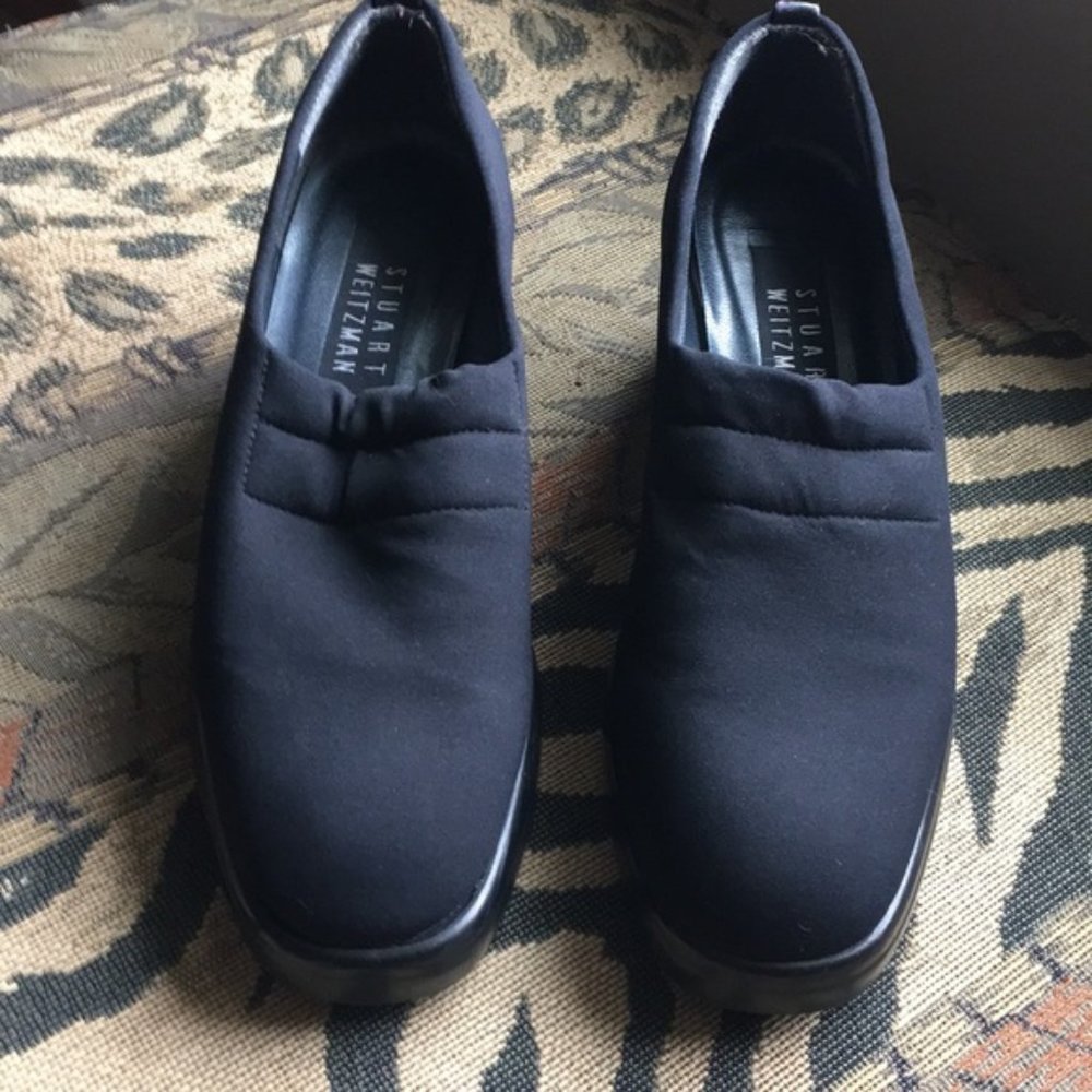 Stuart Weitzman platform wedge size 5 Black